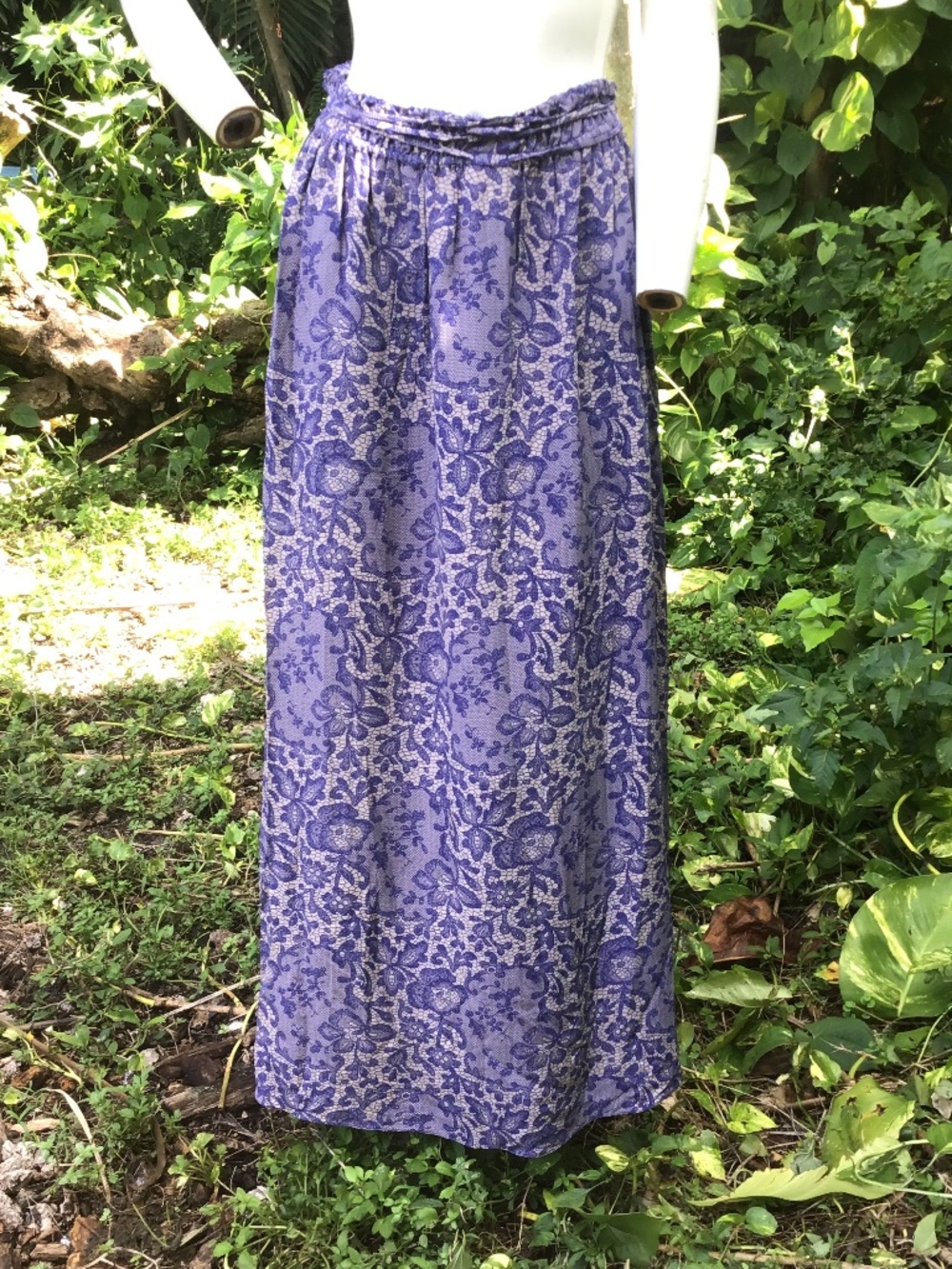 Vintage Rebecca Taylor silk maxi skirt with pockets
